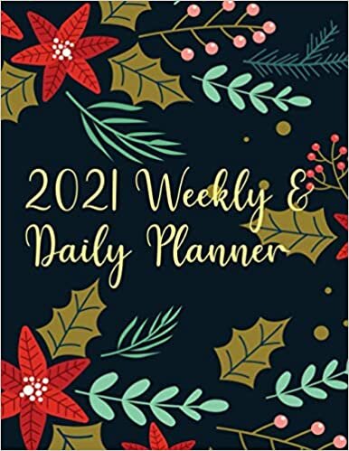 Christmas Floral – 2021 Weekly TO DO List Planner, Organize me!, Task Planner, 2021 Monthly Calendar, Task Organizer, Agenda, To Do Daily Task ... Boss, Student/Teacher, Travel & Happy Planner