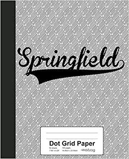 Dot Grid Paper: SPRINGFIELD Notebook (Weezag Wine Review Paper Notebook, Band 3937) indir