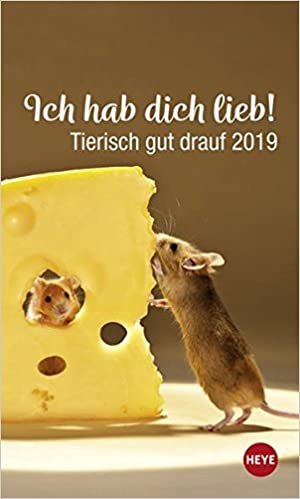 Mini Tierisch gut drauf - Ich hab dich lieb! - Kalender 2019 indir