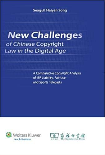 New Challenges of Chinese Copyright Law in the Digital Age± A Comparative Copyright Analysis of ISP Liability, Fair Use and Sports Telecasts