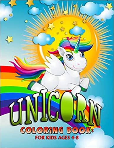 Unicorn Coloring Book: For Kids Ages 4-8 (Distinctive Edition)