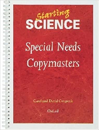 Starting Science: Special Needs Copymasters