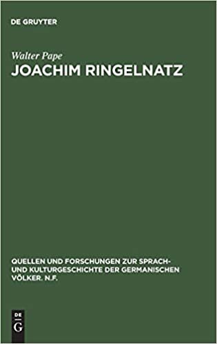 Joachim Ringelnatz (Quellen Und Forschungen Zur Sprach- Und Kulturgeschichte der)