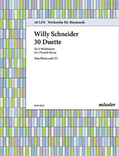 30 Duette: Das Bläserwerk. Heft 4. 2 Hörner. Spielpartitur. (Aulós)