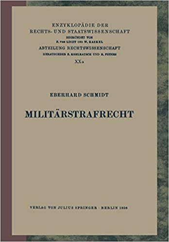 Militärstrafrecht (Enzyklopädie der Rechts- und Staatswissenschaft)