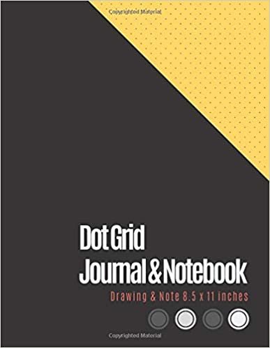 Dot Grid Journal 8.5 X 11: Dotted Graph Notebooks (Black Cover) - Dot Grid Paper Large (8.5 x 11 inches), A4 100 Pages - Bullet Dot Grid Journal ... - Engineer Drawing & Sketching, Note Taking.