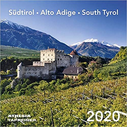 Südtirol Postkartenkalender. Postkartenkalender 2020. Monatskalendarium. Spiralbindung. Format 16,3 x 16,3 cm