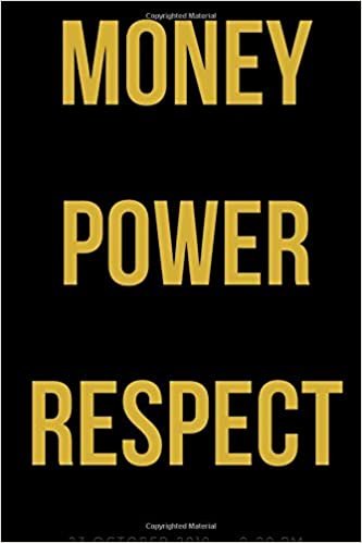 Money Power Respect: Inspirational Notebook, Motivational Journal, Daily Quotes (110 pages of Blank Unlined Paper 6 x 9)(Quotes for Inspiration)