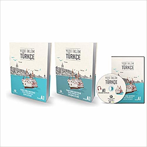 Yabancilar icin Turkce Yedi İklim A1 Turkish Beginner level Course Book for Foreigners with Audio Cd + Workbook Yedi Iklim Turkce by Yunus Emre Institute A1