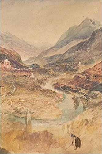 Chatel Argent and the Val d'Aosta from above Villeneuve - A Poetose Notebook / Journal / Diary (50 pages/25 sheets) (Poetose Notebooks) indir