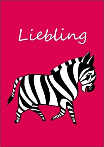 Malbuch / Notizbuch / Tagebuch - Liebling: DIN A4 - blanko - Zebra