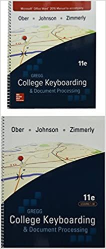 Gregg College Keyboarding & Document Processing (Gdp11) Microsoft Word 2016 Manual Kit 1: 1-60 indir