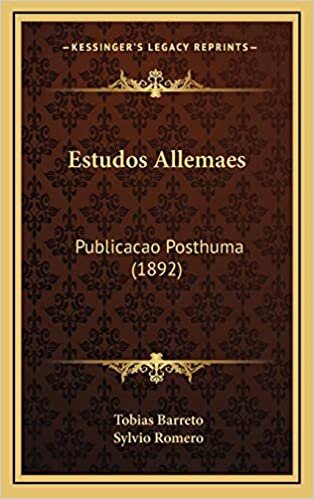 Estudos Allemaes: Publicacao Posthuma (1892)
