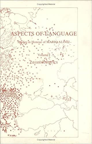 Aspects of Language. Studies in Honour of Mario Alinei, Volume I: Geolinguistics: Papers Presented to Mario Alinei by his Friends and Colleagues of ... Europae on the Occasion of his 60-th Birthday
