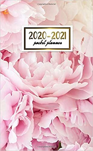 2020-2021 Pocket Planner: 2 Year Pocket Monthly Organizer & Calendar | Cute Floral Two-Year (24 months) Agenda With Phone Book, Password Log and Notebook | Pretty Pink Peony Print