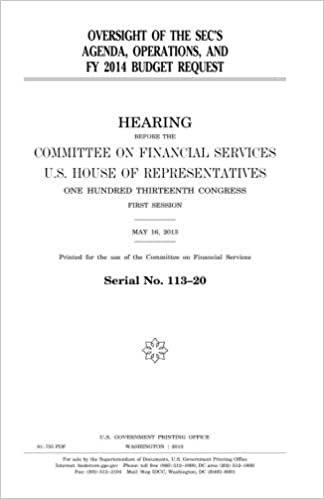 Oversight of the SEC’s agenda, operations, and FY 2014 budget request