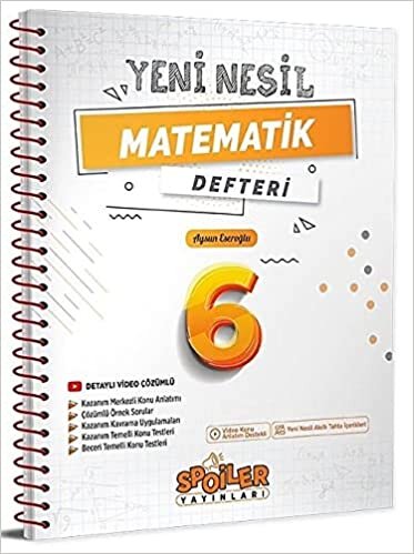6. Sınıf Matematik Yeni Nesil Defteri Spoiler Yayınları