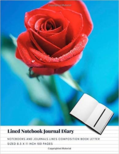 Lined Notebook Journal Diary: Notebooks And Journals Lines Composition Book Letter sized 8.5 x 11 Inch 100 Pages (Volume 10) indir