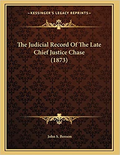 The Judicial Record Of The Late Chief Justice Chase (1873) indir