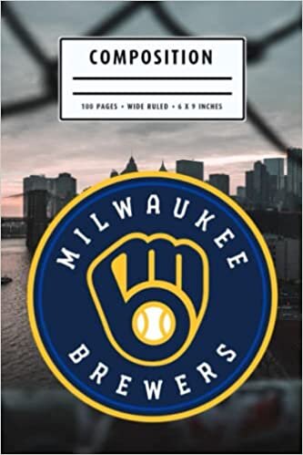 Weekly Planner Composition : Milwaukee Brewers Notebook- To My Baseball Son , To My Baseball Dad - Baseball Notebook #7 indir