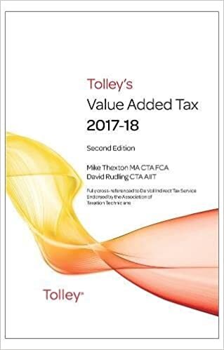 Tolley's Value Added Tax 2017-2018 (Second edition only)