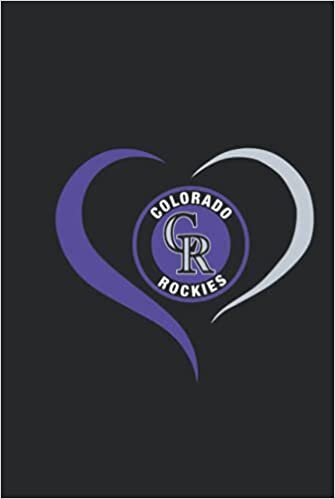 Colorado Rockies Heart Notebook & Journal & Logbook Hardcovers College Ruled 6x9 150 page | MLB Fan Essential | Colorado Rockies Fan Appreciation