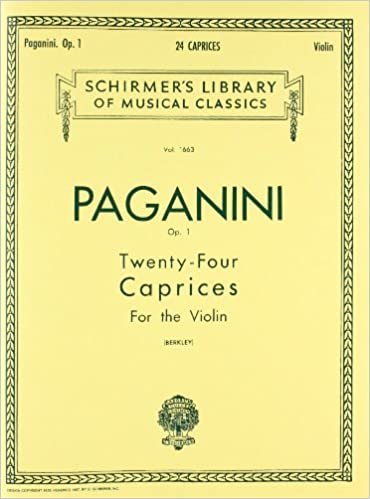 Paganini: Twenty-Four Caprices for the Violin, Op. 1 (Schirmer's Library of Musical Classics) indir