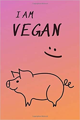 I Am VEGAN: Vegan Food Notebook, For Vegetarian or Vegan, Vegan Design Journal, Blank Recipe Book, Vegan Gifts, New Watermark (110 Pages, Blank, 6 x 9) indir