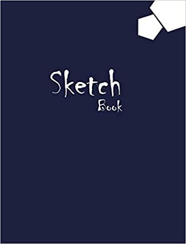 Sketchbook Large 8 x 10 Premium, Uncoated (75 gsm) Paper, Navy Cover