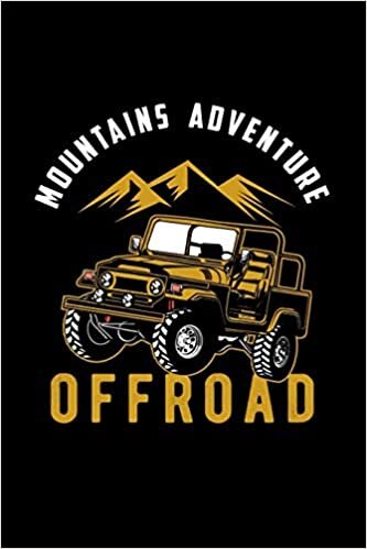Mountains Adventure Offroad: Graph Paper Notebook, 6x9 Inch, 120 pages