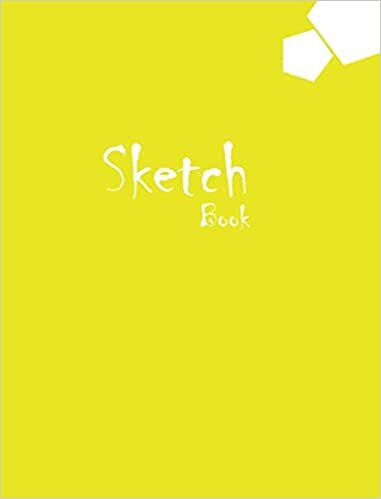 Sketchbook Large Size, 8 x 10 Premium, Uncoated 75 gsm Paper, Yellow Cover
