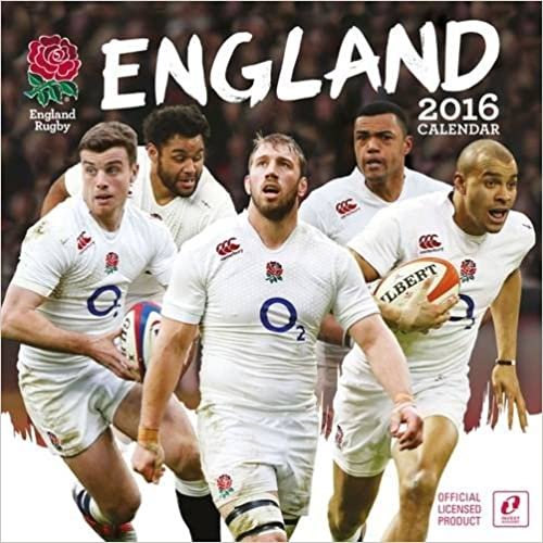 Official England Rugby Union 2016 (Square 30x30cm) (Wall Calendar 2016) indir
