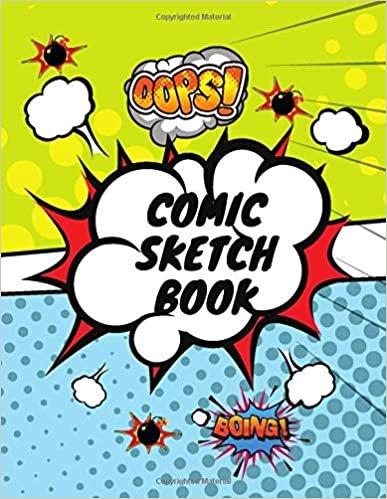 Comic Sketch Book| 8,5 x11 | 110 Pages|: Blank Comic Book (Draw Your Own Comics): A Large Notebook and Sketchbook for Kids and Adults to Draw Comics and Journal