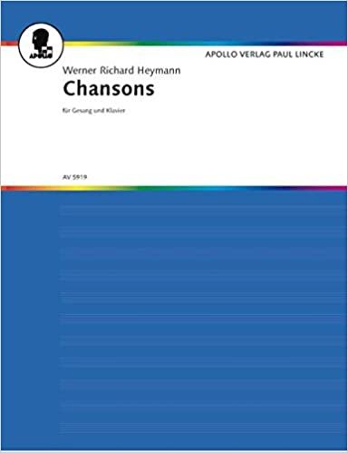 Chansons: Gesang und Klavier.