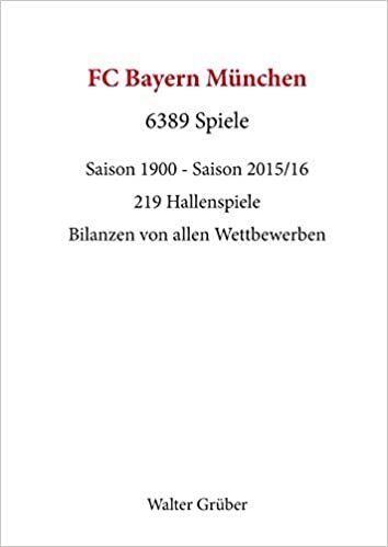 FC Bayern München. 6389 Spiele: Saison 1900 - Saison 2015/16