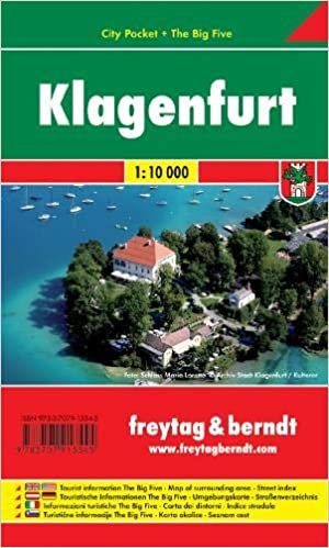 Klagenfurt City Pocket + the Big Five Waterproof 1:10 000: Stadskaart 1:10 000
