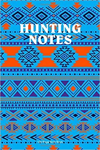 Hunting Notes: Tribal Print 6"x9" Cover With 100 dot grid journal pages. A blank dot grid notebook for your adventures. indir