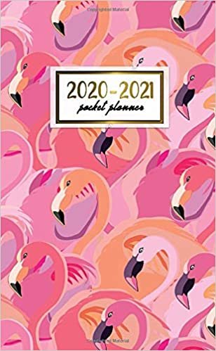 2020-2021 Pocket Planner: Cute Two-Year (24 Months) Monthly Pocket Planner & Agenda | 2 Year Organizer with Phone Book, Password Log & Notebook | Nifty Pink Flamingo Pattern