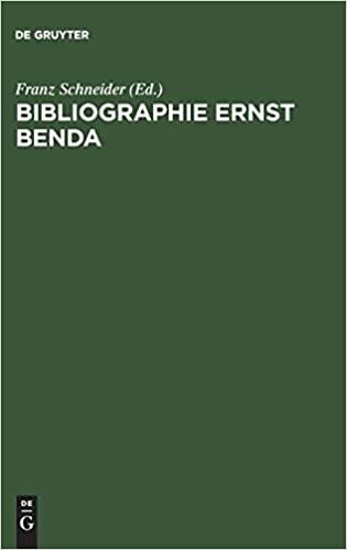 Bibliographie Ernst Benda