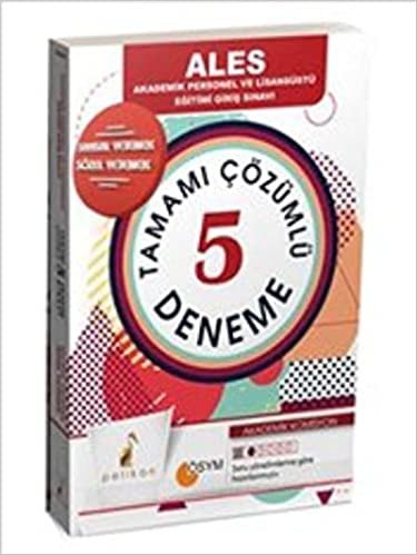 Pelikan ALES Tamamı Çözümlü 5 Deneme