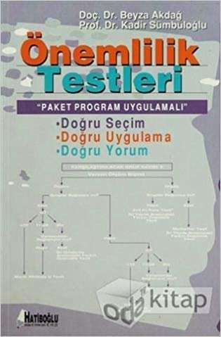 Önemlilik Testleri: "Paket Program Uygulamalı"