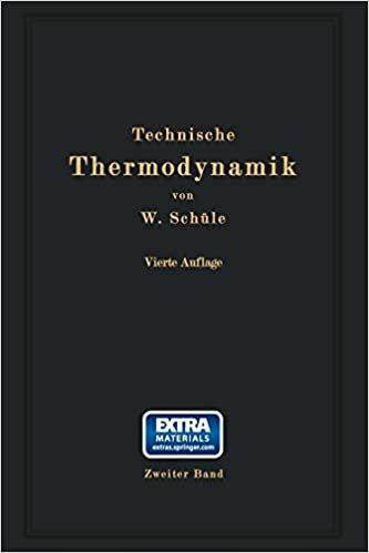 Technische Thermodynamik: Zweiter Band: Hohere Thermodynamik Mit Einschluss Der Chemischen Zustandsanderungen Nebst Ausgewahlten Abschnitten Aus indir