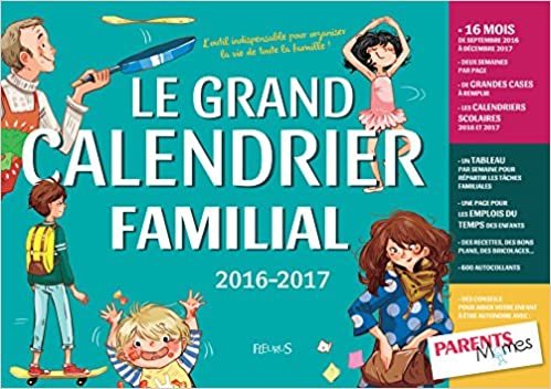 LE GRAND CALENDRIER FAMILIAL 2016/2017