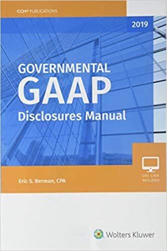 Governmental GAAP Disclosures Manual, 2019