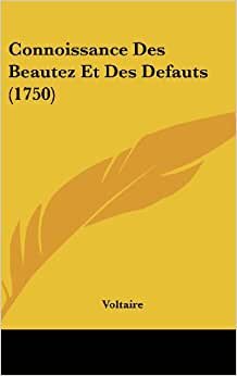 Connoissance Des Beautez Et Des Defauts (1750)