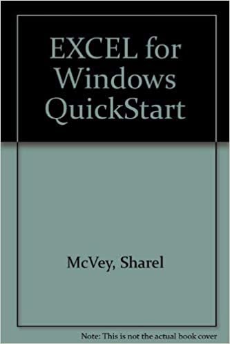 EXCEL for Windows QuickStart