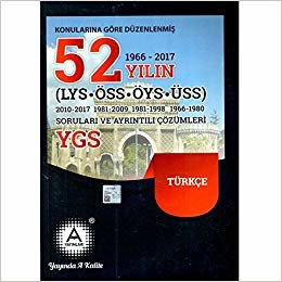 A Yayınları YGS Son 52 Yıl Türkçe Soruları ve Çözümleri