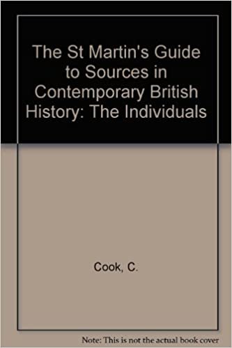 St. Martin's Guide to Sources in Contemporary British History: Individuals: 002
