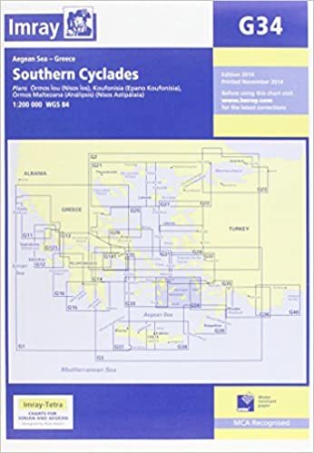 Imray Chart G34: Southern Cyclades (Imray Chart G034)