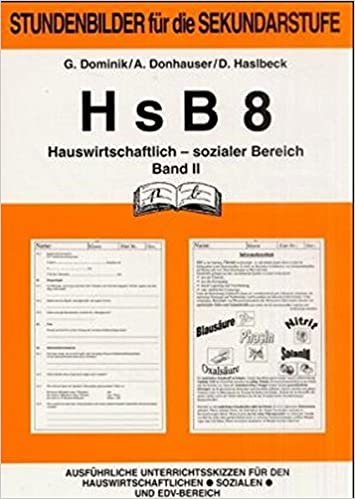 Hauswirtschaft /HsB: HsB 8, Hauswirtschaft-sozialer Bereich, Bd.2: 8 /II